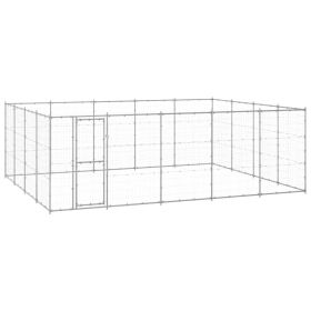 Outdoor Dog Kennel Galvanized Steel 260.5 ft²