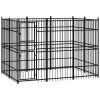 Outdoor Dog Kennel Steel 59.5 ft²