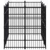 Outdoor Dog Kennel Steel 59.5 ft²