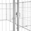 Outdoor Dog Kennel Galvanized Steel 390.7 ft²