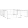 Outdoor Dog Kennel Galvanized Steel 390.7 ft²