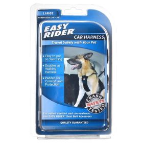 Coastal Pet Easy Rider Car Harness (Option: Black  Large (Girth Size 24"38"))