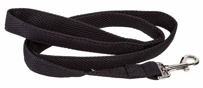 Pet Life 'Aero Mesh' Dual Sided Comfortable And Breathable Adjustable Mesh Dog Leash (Color: Black)